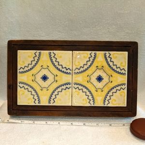 Vintage Dal Mexican tile trivet